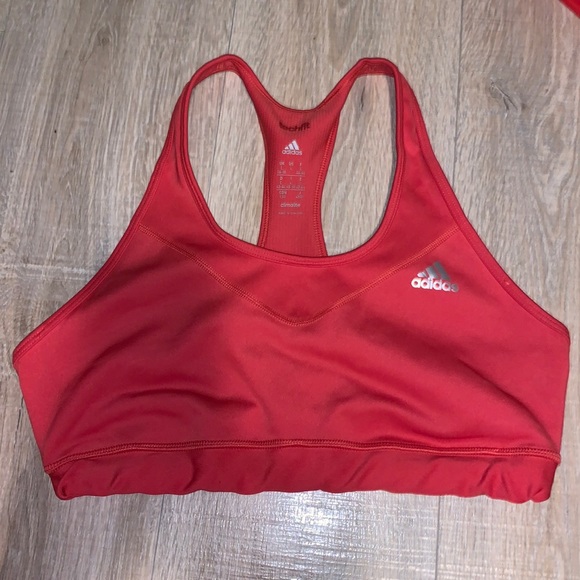 Adidas tech fit large athletic workout sports bra - Picture 1 of 6